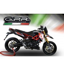 GPR COPPIA SCARICHI DI SCARICO OMOLOGATI CON RACCORDO A.67.FUNE APRILIA DORSODURO 900 2017/18 FURORE NERO