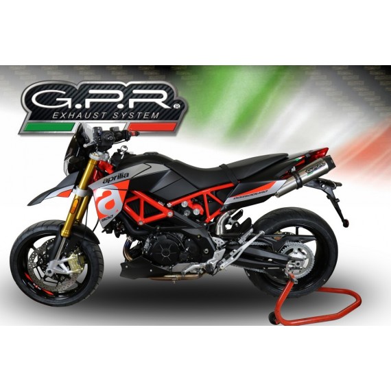 GPR COPPIA SCARICHI DI SCARICO OMOLOGATI CON RACCORDO A.67.GPAN.TO APRILIA DORSODURO 900 2017/18 GPE ANNIVERSARY TITANIUM