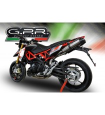 GPR COPPIA SCARICHI DI SCARICO OMOLOGATI CON RACCORDO A.67.GPAN.TO APRILIA DORSODURO 900 2017/18 GPE ANNIVERSARY TITANIUM