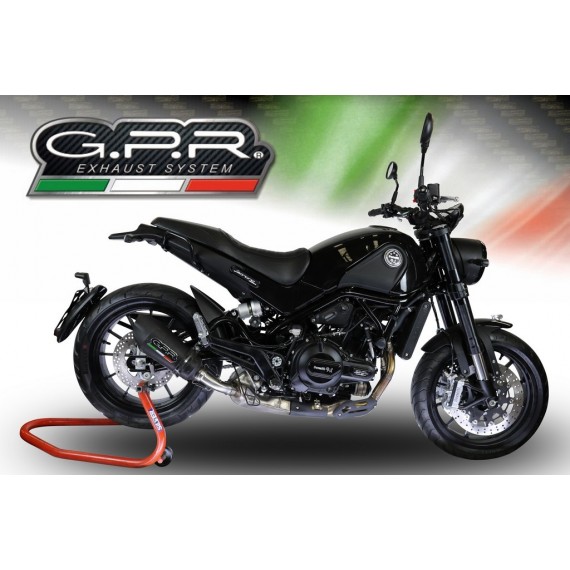 GPR SCARICO DI SCARICO OMOLOGATO CON RACCORDO BE.11.GPAN.BLT BENELLI LEONCINO 500 2017 GPE ANNIVERSARY BLACK TITANIUM