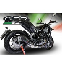 GPR SCARICO DI SCARICO OMOLOGATO CON RACCORDO BE.14.GPAN.BLT BENELLI LEONCINO 500 TRAIL 2017 GPE ANNIVERSARY BLACK TITANIUM