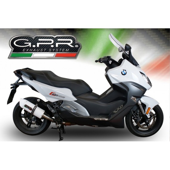 GPR SCARICO DI SCARICO OMOLOGATO CON RACCORDO BMW.84.ALB BMW C 650 SPORT 2016/18 ALBUS CERAMIC