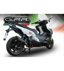 GPR SCARICO DI SCARICO OMOLOGATO CON RACCORDO BMW.84.FUNE BMW C 650 SPORT 2016/18 FURORE NERO