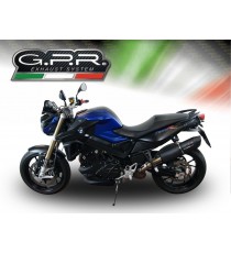 GPR SCARICO DI SCARICO OMOLOGATO CON RACCORDO BMW.37.FUNE BMW F 800 R 2009/14 FURORE NERO