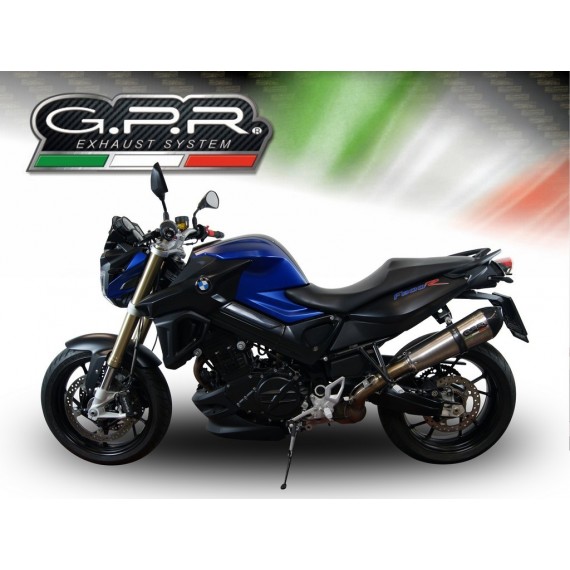 GPR SCARICO DI SCARICO OMOLOGATO CON RACCORDO BMW.79.GPAN.TO BMW F 800 R 2015/16 GPE ANNIVERSARY TITANIUM