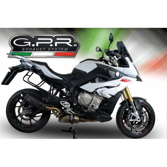 GPR SCARICO DI SCARICO OMOLOGATO CON RACCORDO BMW.80.GPAN.PO BMW S 1000 XR 2015/17 EURO 3 GPE ANNIVERSARY POPPY