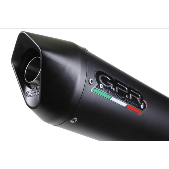 GPR SCARICO DI SCARICO OMOLOGATO CON RACCORDO BMW.89.FUNE BMW R 1200 RT 2009/14 FURORE NERO
