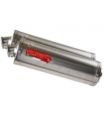 GPR IMPIANTO SEMICOMPLETO CON SCARICO OMOLOGATO CON DOPPIO SCARICO CO.D.44.TT DUCATI MONSTER S4R 2003/07 TITANIUM TONDO / ROUND