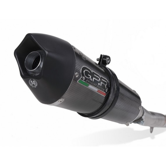 GPR SCARICO DI SCARICO OMOLOGATO CON RACCORDO D.90.GPAN.PO DUCATI MULTISTRADA 1200 2010/14 GPE ANNIVERSARY POPPY