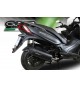 GPR IMPIANTO COMPLETO DI SCARICO OMOLOGATO PER SCOOTER KYM.10.FUNE KYMCO X-TOWN 125 2016/2017 FURORE NERO