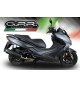 GPR IMPIANTO COMPLETO DI SCARICO OMOLOGATO E CATALIZZATO PER SCOOTER KYM.CAT.10.FUNE KYMCO X-TOWN 125 2016/2017 FURORE NERO