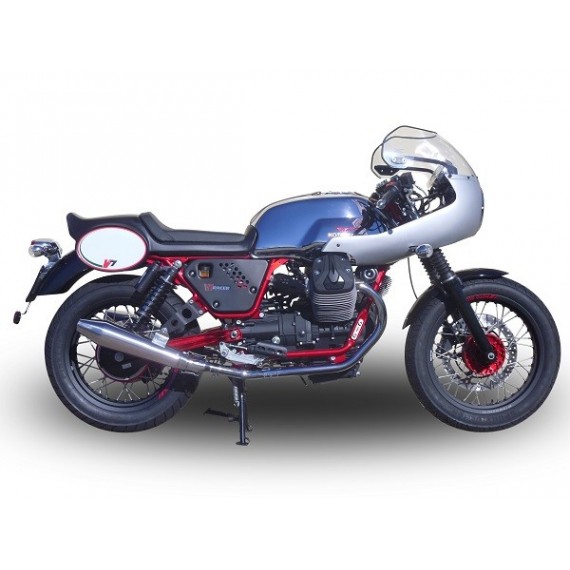 GPR COPPIA SCARICHI DI SCARICO OMOLOGATI CON RACCORDO GU.56.VIC MOTO GUZZI V7 (I - II) RACER 2010/16 VINTACONE