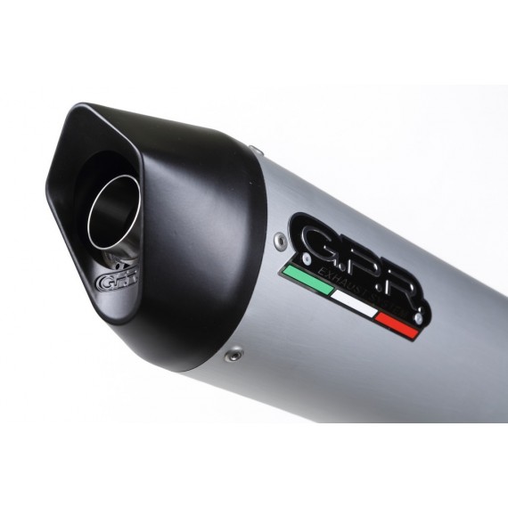 GPR IMPIANTO COMPLETO DI SCARICO OMOLOGATO PER SCOOTER SU.4.FUAO SUZUKI BURGMAN UH 125 I.E. 2014/16 FURORE ALLUMINIO