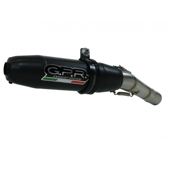 GPR SCARICO DI SCARICO OMOLOGATO E CATALIZZATO S.189.DENE SUZUKI RV 125 VAN VAN 2003/17 EURO 2/3 DEEPTONE NERO