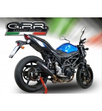 GPR SCARICO DI SCARICO OMOLOGATO CON RACCORDO S.193.DENE SUZUKI SV 650 A 2016/17 DEEPTONE NERO