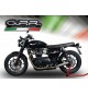 GPR COPPIA SCARICHI DI SCARICO OMOLOGATI CON RACCORDO T.89.DE TRIUMPH STREET TWIN 900 2015/17 DEEPTONE INOX