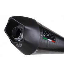 GPR SCARICO DI SCARICO OMOLOGATO CON RACCORDO T.87.GPAN.PO TRIUMPH SPEED TRIPLE 1050 2016/17 GPE ANNIVERSARY POPPY