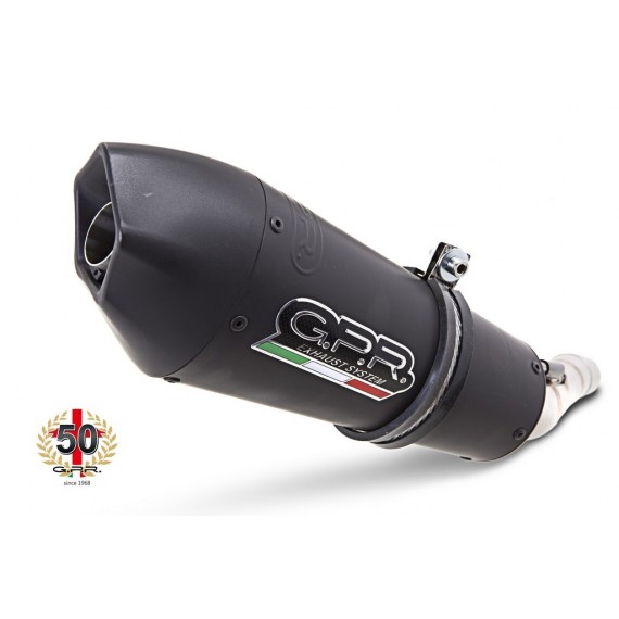 GPR SCARICO DI SCARICO OMOLOGATO CON RACCORDO T.60.GPAN.BLT TRIUMPH TIGER 1050 2007/12 GPE ANNIVERSARY BLACK TITANIUM