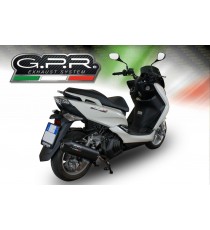 GPR IMPIANTO COMPLETO DI SCARICO OMOLOGATO PER SCOOTER YA.4.FUNE YAMAHA MAJESTY 125 S 2014/16 FURORE NERO