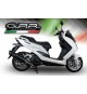 GPR IMPIANTO COMPLETO DI SCARICO OMOLOGATO E CATALIZZATO PER SCOOTER YA.CAT.4.FUNE YAMAHA MAJESTY 125 S 2014/16 FURORE NERO