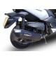 GPR SCARICO DI SCARICO OMOLOGATO CON RACCORDO YA.1.GPAN.NE YAMAHA X-MAX 400 I.E. 2013/2017 GPE NERO ITALIA (INOX)