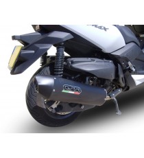 GPR SCARICO DI SCARICO OMOLOGATO CON RACCORDO YA.1.GPAN.NE YAMAHA X-MAX 400 I.E. 2013/2017 GPE NERO ITALIA (INOX)