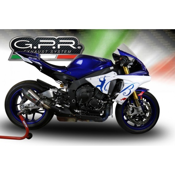 GPR SCARICO DI SCARICO OMOLOGATO CON RACCORDO Y.200.GPAN.TO YAMAHA YZF R1/R1-M 2017/18 EURO 4 GPE ANNIVERSARY TITANIUM