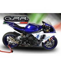 GPR SCARICO DI SCARICO OMOLOGATO CON RACCORDO Y.200.TH YAMAHA YZF R1/R1-M 2017/18 EURO 4 THUNDERSLASH INOX