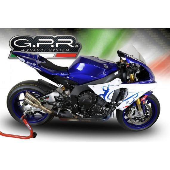 GPR SCARICO DI SCARICO OMOLOGATO CON RACCORDO Y.200.TH YAMAHA YZF R1/R1-M 2017/18 EURO 4 THUNDERSLASH INOX