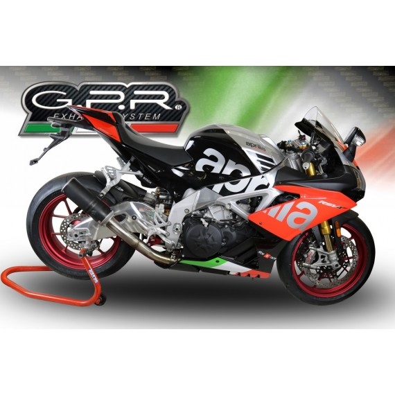 GPR SCARICO GPR EXHAUST SYSTEM COMPATIBILE CON APRILIA RSV4 1100 2017/19 E4 SCARICO OMOL CON DECATALIZZATORE RACING M3 BLACK T