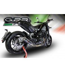 GPR SCARICO GPR EXHAUST SYSTEM COMPATIBILE CON BENELLI LEONCINO 500 2017/19 E4 SCARICO SCARICO OMOLOG.COLLETTORE RACING M3 BLA