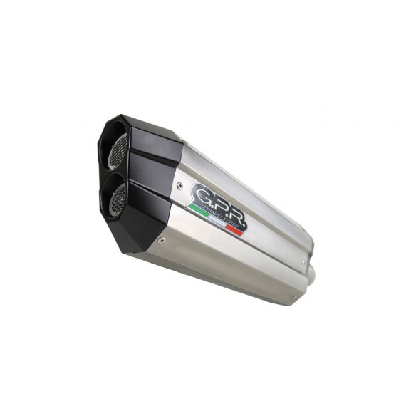 SCARICO GPR EXHAUST SYSTEM COMPATIBILE CON BENELLI TRK 502 2017/19 E4 TERMINALE SCARICO OMOLOG. CON RACCORDO SONIC TITANIUM