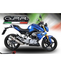 SCARICO GPR EXHAUST SYSTEM COMPATIBILE CON BMW G 310 R-GS 2017 / 2019 SCARICO OMOLOGATO COLLETTORE RACING M3 TITANIUM NATURAL 