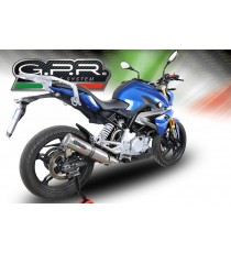 SCARICO GPR EXHAUST SYSTEM COMPATIBILE CON BMW G 310 R-GS 2017 / 2019 SCARICO OMOLOGATO COLLETTORE RACING M3 TITANIUM NATURAL 