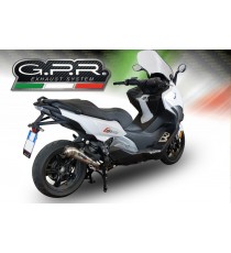 SCARICO GPR EXHAUST SYSTEM COMPATIBILE CON BMW C 650 SPORT 2016/20 EURO 4 TERMINALE SCARICO OMOLOG. CON RACCORDO POWERCONE EVO4