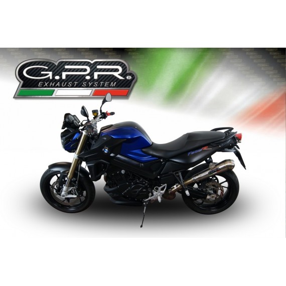 SCARICO GPR EXHAUST SYSTEM COMPATIBILE CON BMW F 800 R 2015/16 TERMINALE SCARICO OMOLOG. CON RACCORDO POWERCONE EVO