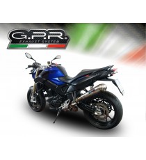 SCARICO GPR EXHAUST SYSTEM COMPATIBILE CON BMW F 800 R 2015/16 TERMINALE SCARICO OMOLOG. CON RACCORDO POWERCONE EVO