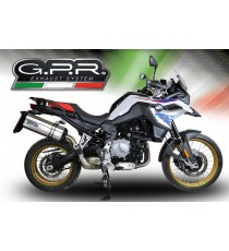 SCARICO GPR EXHAUST SYSTEM COMPATIBILE CON BMW F 850 GS - ADVENTUREE 2018/19 TERMINALE SCARICO OMOLOG. CON RACCORDO SONIC INOX