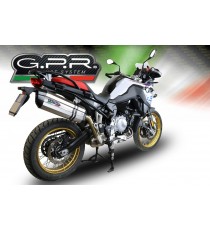 SCARICO GPR EXHAUST SYSTEM COMPATIBILE CON BMW F 850 GS - ADVENTUREE 2018/19 TERMINALE SCARICO OMOLOG. CON RACCORDO SONIC INOX