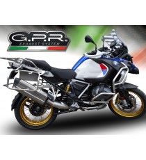 SCARICO GPR EXHAUST SYSTEM COMPATIBILE CON BMW R 1200 GS ADV 2014/18 TERMINALE SCARICO OMOLOG. CON RACCORDO SONIC INOX