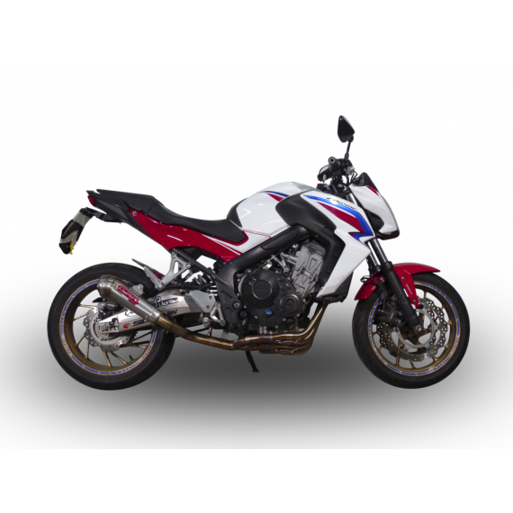 SCARICO GPR EXHAUST SYSTEM COMPATIBILE CON HONDA CB 650 F 2014/16 IMPIANTO COMPLETO SCARICO OMOLOGATO POWERCONE EVO