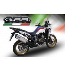 GPR SCARICO GPR EXHAUST SYSTEM COMPATIBILE CON HONDA CRF 1000 L AFRICA TWIN 2015/17 SCARICO SCARICO OMOLOG. SONIC INOX HONDA C