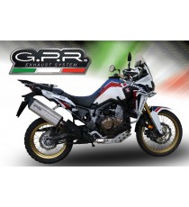 GPR SCARICO GPR EXHAUST SYSTEM COMPATIBILE CON HONDA CRF 1000 L AFRICA TWIN 2015/17 SCARICO SCARICO OMOLOG. SONIC TITANIUM HON