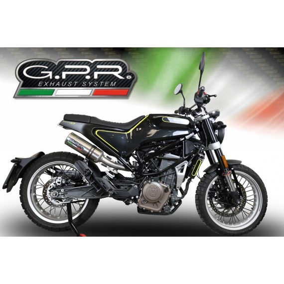 GPR SCARICO GPR EXHAUST SYSTEM COMPATIBILE CON HUSQVARNA SVARTPILEN 401 2018/19 E4 SCARICO OMOL CON DECATALIZZATORE RACING M3 