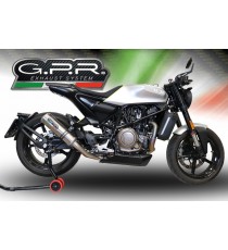 GPR SCARICO GPR EXHAUST SYSTEM COMPATIBILE CON HUSQVARNA SVARTPILEN 701 2019/20 E4 SCARICO SCARICO OMOL M3 TITANIUM NATURAL HU