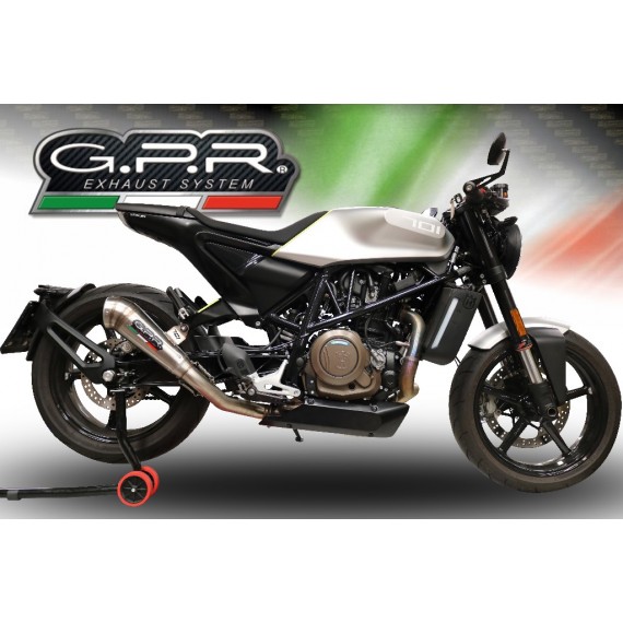 SCARICO GPR EXHAUST SYSTEM COMPATIBILE CON HUSQVARNA SVARTPILEN 701 2019/20 E4 TERMINALI SCARICO OMOLOGATI POWERCONE EVO4