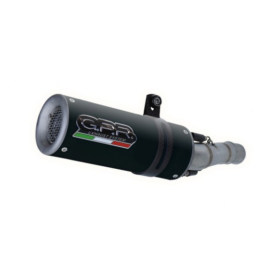 GPR SCARICO GPR EXHAUST SYSTEM COMPATIBILE CON KAWASAKI NINJA 125 2019/21 E4 SCARICO SCARICO OMOL M3 BLACK TITANIUM KAWASAKI N