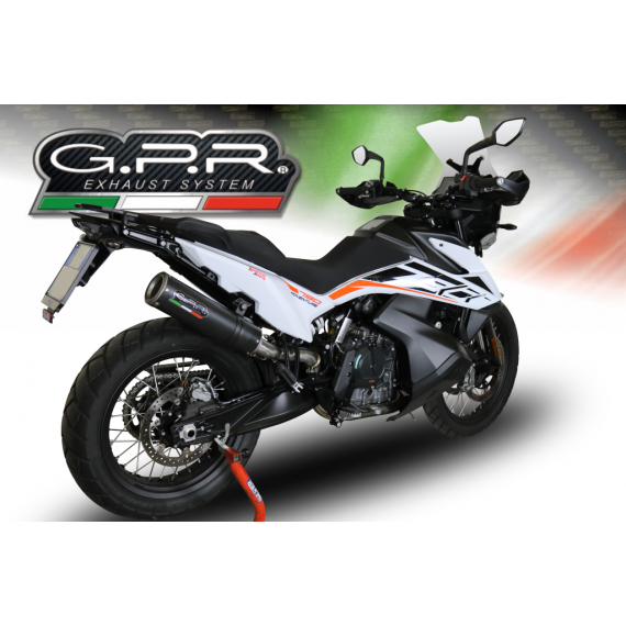 GPR SCARICO GPR EXHAUST SYSTEM COMPATIBILE CON KTM ADVENTURE 790 2018/19 E4 SCARICO SCARICO OMOL M3 BLACK TITANIUM KTM ADVENTU