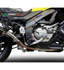 GPR SCARICO GPR EXHAUST SYSTEM COMPATIBILE CON SUZUKI V-STROM 650 2017-19 E4 SCARICO OMOL COLLETTORE RACING SEMICOMPLETO M3 TIT