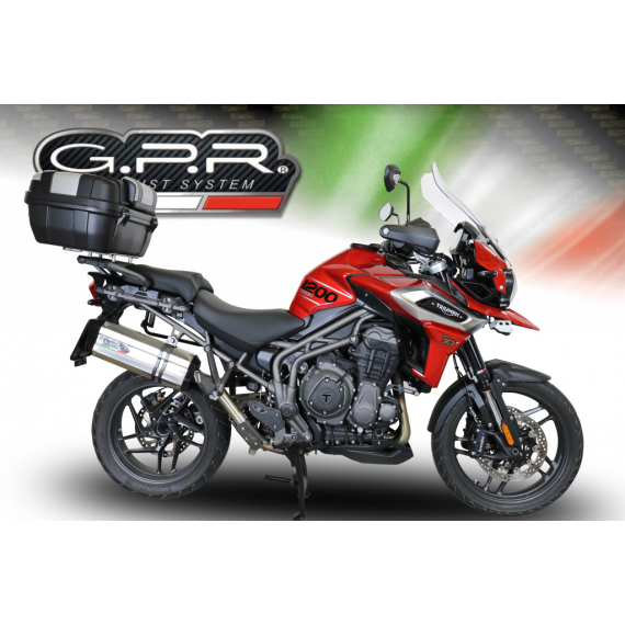 GPR SCARICO GPR EXHAUST SYSTEM COMPATIBILE CON TRIUMPH TIGER 1200 EXPLORER 2011/16 SCARICO SCARICO OMOL SONIC INOX TRIUMPH TIGE